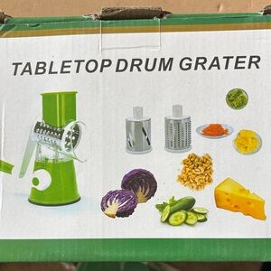TABLETOP DRUM GRATER - Green TABLETOP DRUM GRATER